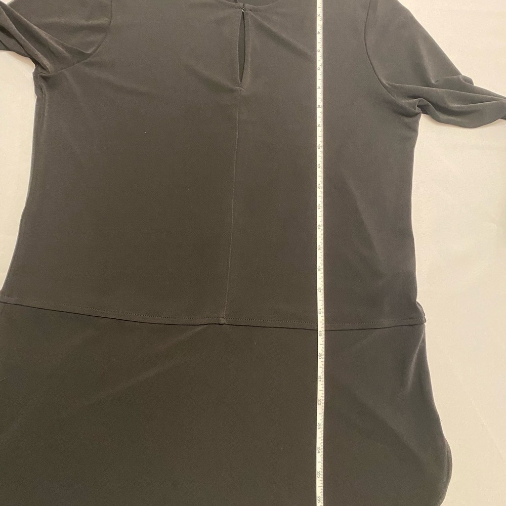 Lauren Ralph Lauren Womens Stretchy Keyhole Neck Tunic Blouse Size Small - Picture 10 of 12
